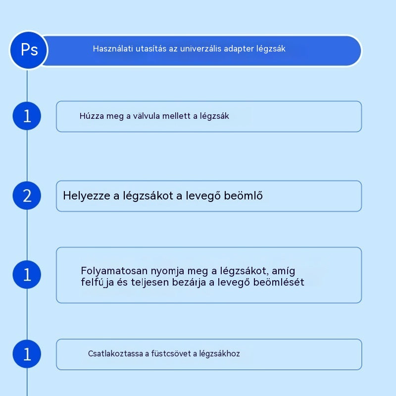 đ§ 50% KEDVEZMĂNY KORLĂTOZOTT IDEIG! âš FĂŒst adapter felfĂșjhatĂł lĂ©gzsĂĄkhoz â UniverzĂĄlis, TartĂłs, KĂ©zi PumpĂĄval âïž