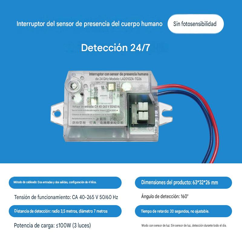 🔥【Compra 1, llévate 1 gratis】⚡💡Interruptor de luz con sensor de movimiento integrado