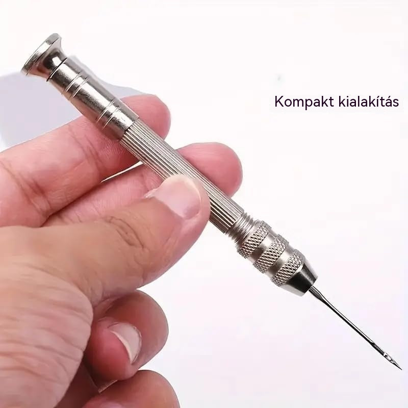 🧵【Vásároljon 1 darabot, és kap 1 ajándékot】👞 5 az 1-ben cserélhető varrótűkészlet – Professzionális készlet cipőjavításhoz és bőrműves munkákhoz 🛠️✨