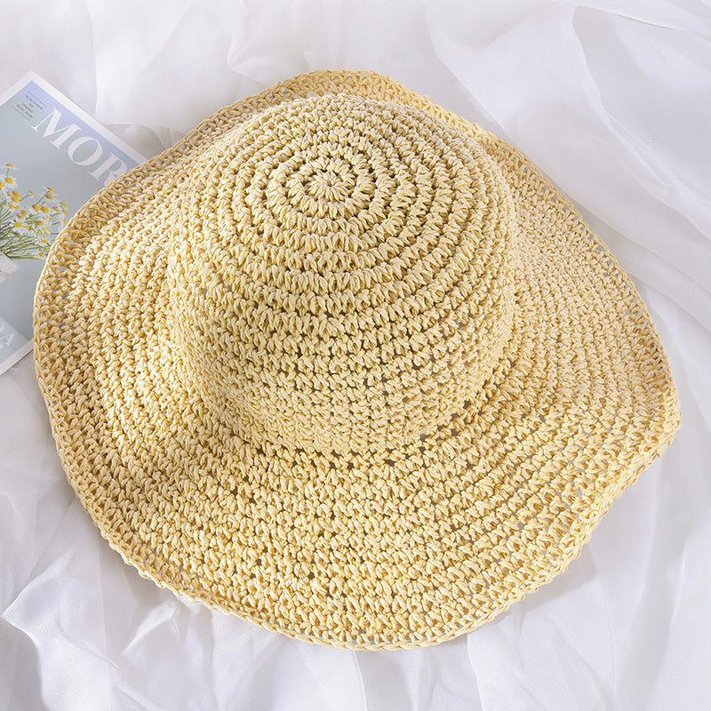 ☀️🎀Elegante sombrero francés con lazo: protección solar y sombra.