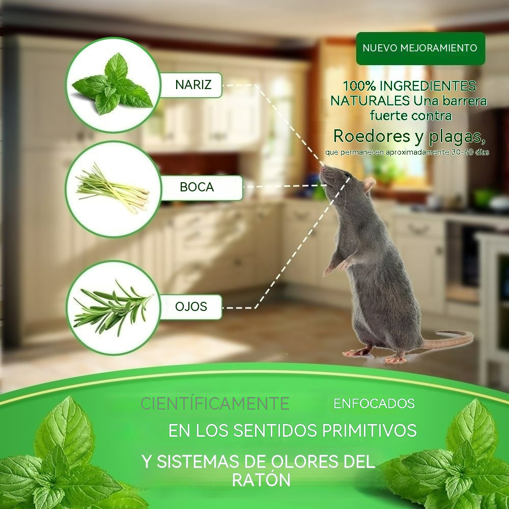 🔥🐭Repelente para roedores (paquete de 12) – Bolas repelentes para ratones con aceite de menta y limón – Repelente contra ratones, ardillas, ratas, arañas y otras plagas – Para uso en interiores y exteriores