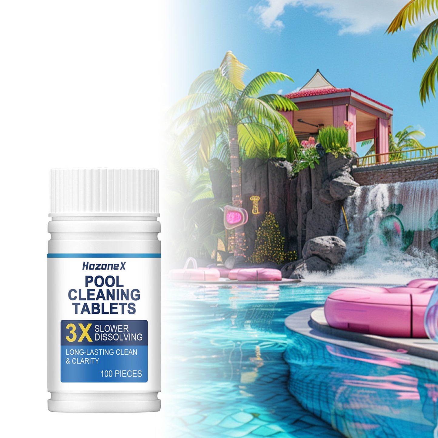 🔥Compre 1 y obtenga 1 gratis(2 botella)Pastillas efervescentes para la limpieza de piscinas