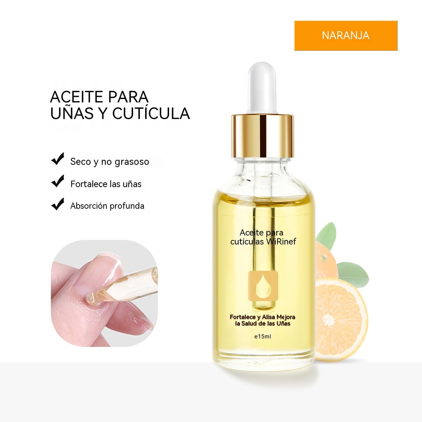 🔥【Compra 1 y llévate 1 gratis】💅 Aceite esencial para cutículas de uñas con gotero