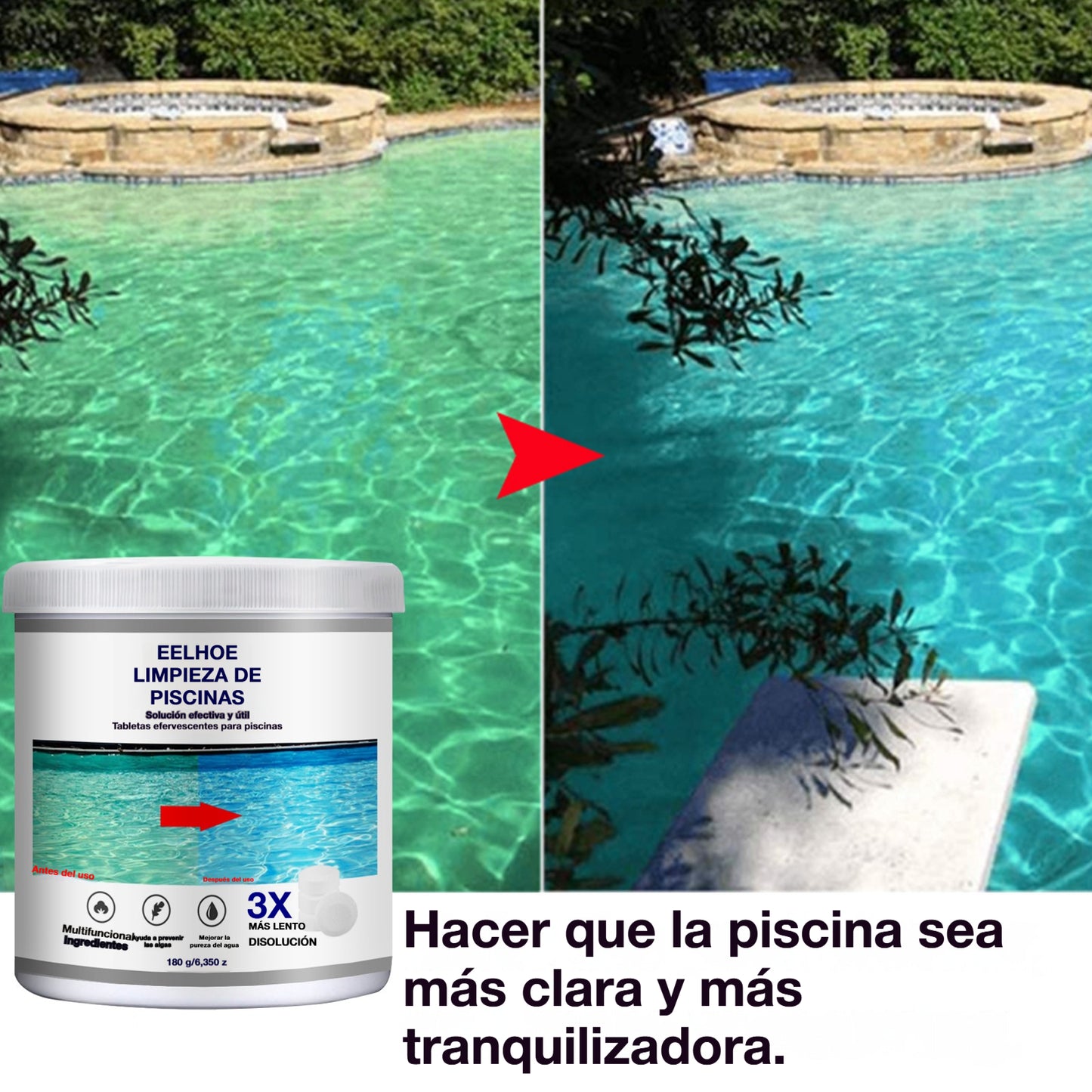 🔥Compre 1 y obtenga 1 gratis(2 botella)Pastillas efervescentes para la limpieza de piscinas