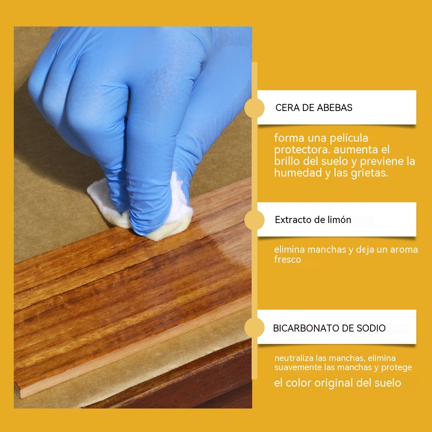 🔥Oferta especial por tiempo limitado🔥🧼Limpiador y abrillantador todo en uno para superficies de madera, elimina manchas, previene el polvo y aporta brillo.
