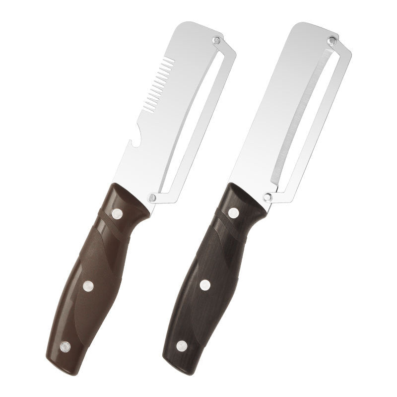 ✅【¡Compra 1 y llévate 1 gratis!】🧅🔪 Pelador de cocina multifuncional 3 en 1: ¡Pela, corta y abre tapones de botellas! 🔥