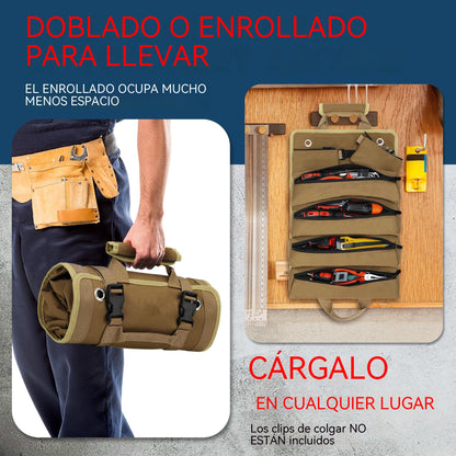 🎁 Promoción Hot Sale: 49% de descuento 🔥 Bolsa enrollable premium para herramientas 🛠️