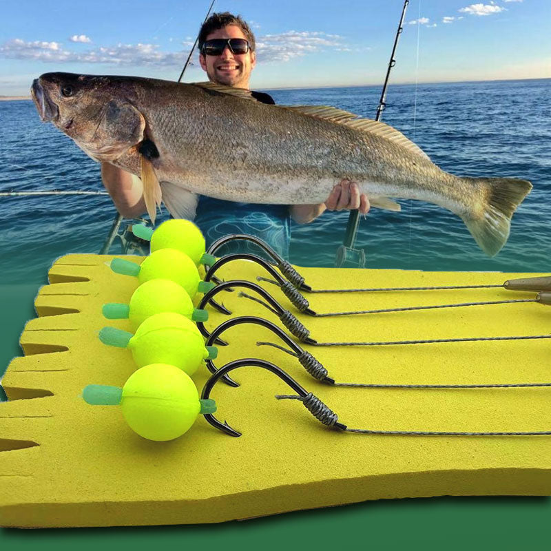 🔥【Compra 1 y llévate 1 gratis】🎣 Anzuelo flotante de alta flotabilidad con bola: ¡flota naturalmente y pica al instante! 🐟💧 Mantiene el cebo a la profundidad perfecta: más picadas, menos espera. 🔴⚡