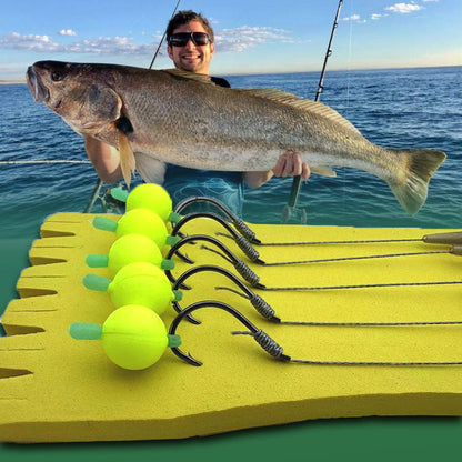 🔥【Compra 1 y llévate 1 gratis】🎣 Anzuelo flotante de alta flotabilidad con bola: ¡flota naturalmente y pica al instante! 🐟💧 Mantiene el cebo a la profundidad perfecta: más picadas, menos espera. 🔴⚡
