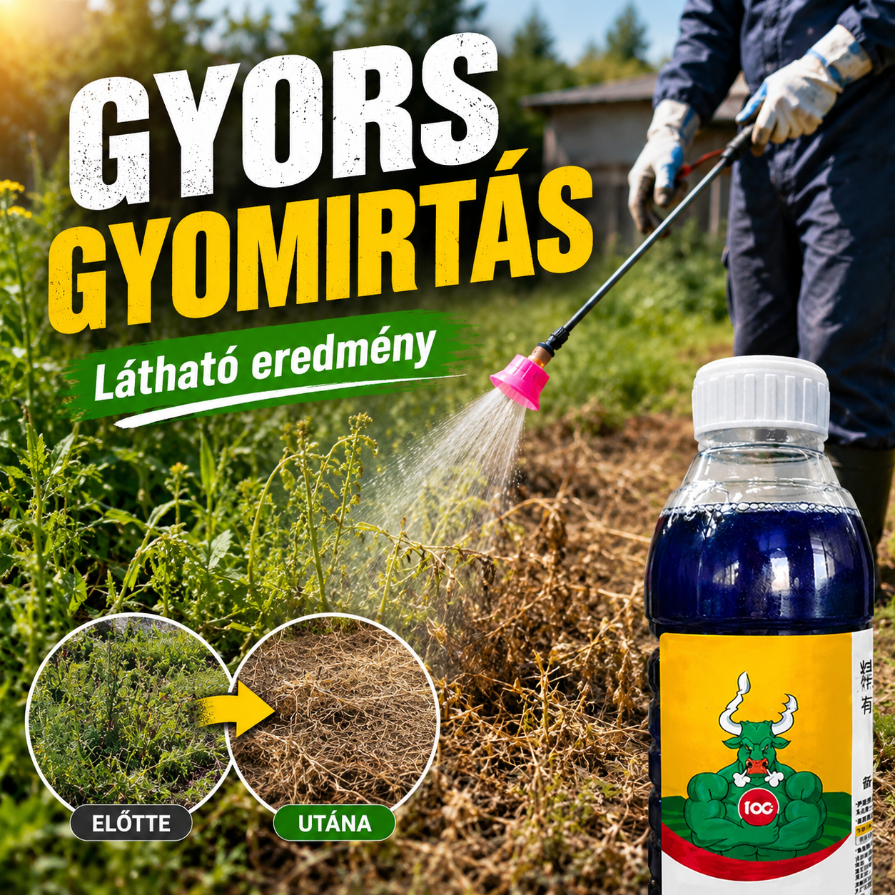 🔥【Vásárolj 1-t, kapsz 2-at ingyen】🌿🌿Magas koncentrációjú glufozinát-ammónium gyomirtó szer