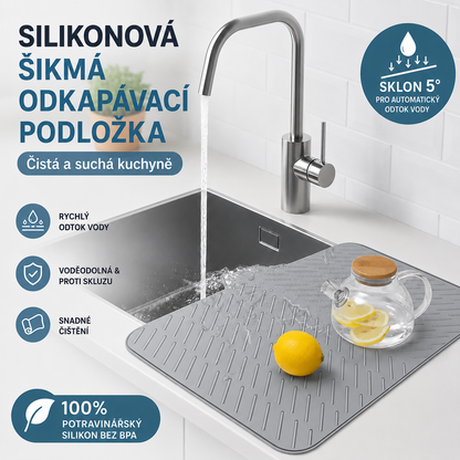 ❄️ Letní výprodej: Sleva 50 %! 💧 Silikonová podložka pod odtok – Udrží vaši pracovní desku suchou a čistou a zároveň ušetří místo.
