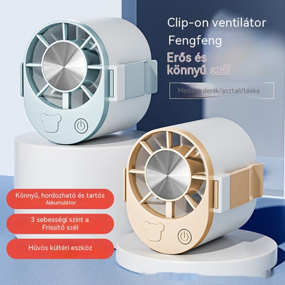 🔥【Vásárolj 1-et, kapsz 2-t ingyen】🌀 Mini nagy sebességű ventilátor, amely derékra rögzíthető.