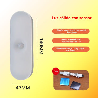 🔥【Compre 1 y llévese 1 gratis】🏡💡Luz LED inteligente con sensor de presencia, fácil de cargar y práctica.