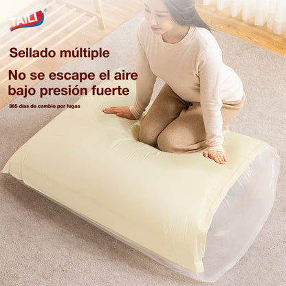 🧳 5 artículos por 29 euros 💨 Bolsa de almacenamiento al vacío grande y compresible: no requiere bomba, es a prueba de fugas e ideal para ahorrar espacio en maletas y en casa ✈️