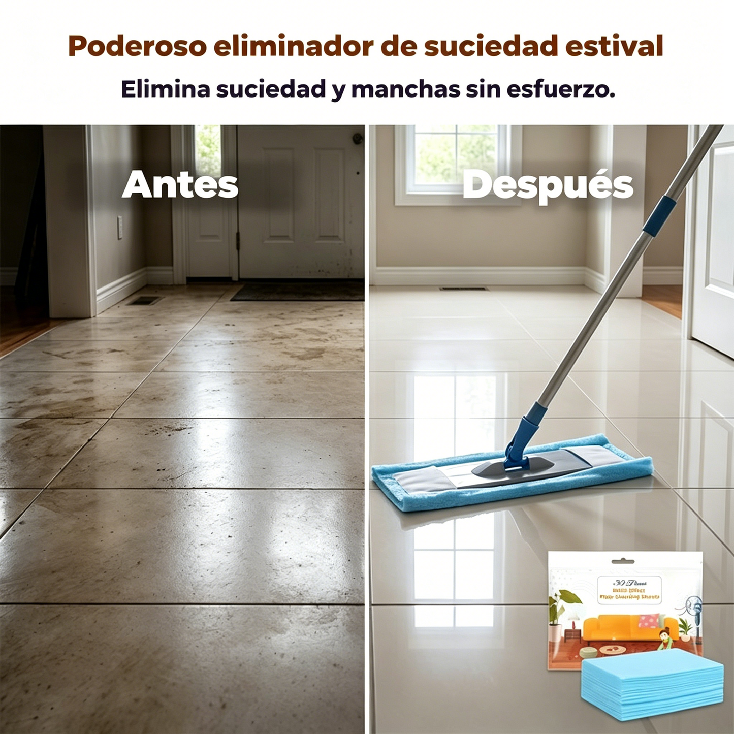 🧹【¡Nueva mejora! 210 unidades】✨ Pastillas de limpieza multiusos antibacterianas y desodorantes | Aptas para suelos de madera, laminados, azulejos y paredes de caravanas