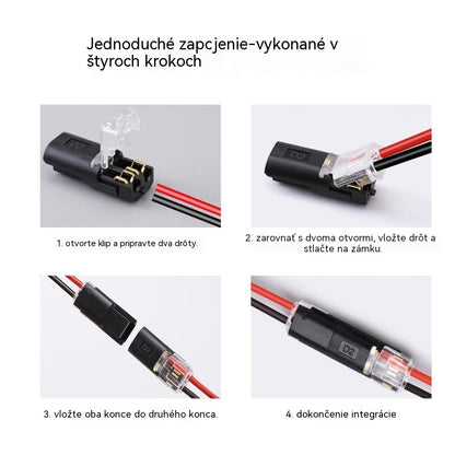 🥳Najpredávanejší tovar roku 2026🥳⏰ 【50/100 kusov】Dvojvodičový konektor s poistnou prackou, zľava 50 %! Bezpečnostná poistná pracka, protišmyková úprava⚡️