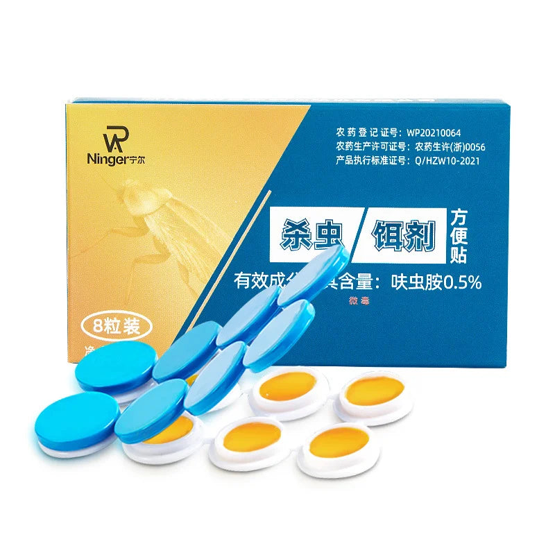 30%OFF💥【5 cajas con 40 cápsulas】 Parche de cebo de gel fuerte para matar cucarachas