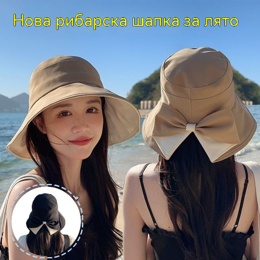 🎀🎀 50% отстъпка 👒 | Ретро шапка с панделка: сгъваема и дишаща, незаменима лятна дреха.