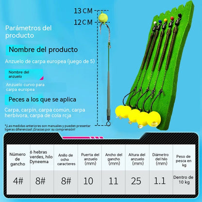 🔥【Compra 1 y llévate 1 gratis】🎣 Anzuelo flotante de alta flotabilidad con bola: ¡flota naturalmente y pica al instante! 🐟💧 Mantiene el cebo a la profundidad perfecta: más picadas, menos espera. 🔴⚡