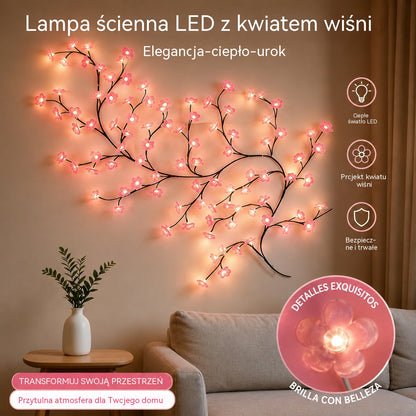 ✨ Elastyczne oświetlenie LED w kształcie winorośli i kwiatów: udekoruj swój dom magiczną i ciepłą atmosferą 🦋💡