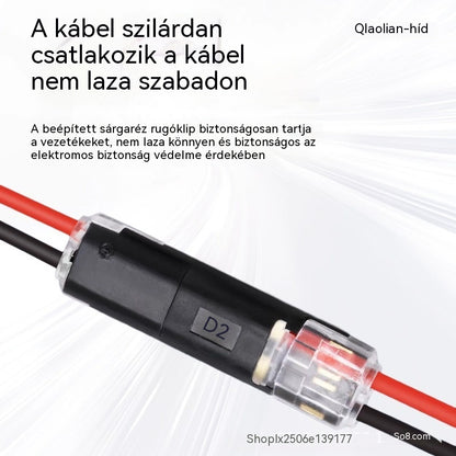 🥳 50% kedvezmény! ⏰ 【1000 darab raktáron】Csupaszodásmentes csatlakozó, reteszelő csattal, biztonságos zárással és csúszásgátlóval ⚡️