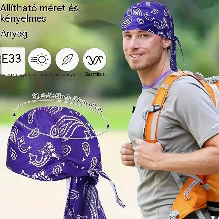 【6 darabos készlet】Klasszikus kendő motorosoknak és sportolóknak.