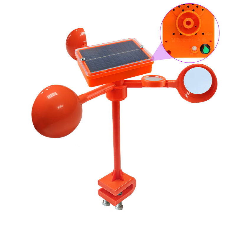 🐦🦉【NUEVO】Nuevo ahuyentador de pájaros con voz ajustable, alimentado por energía solar y eólica, mejorado