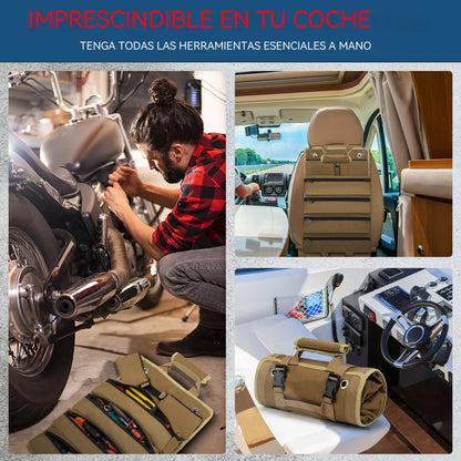 🎁 Promoción Hot Sale: 49% de descuento 🔥 Bolsa enrollable premium para herramientas 🛠️