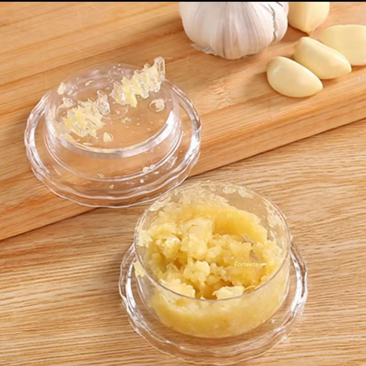 🔥【Compra 5 y llévate 5 gratis】🧄 Picadora manual transparente de ajo y jengibre