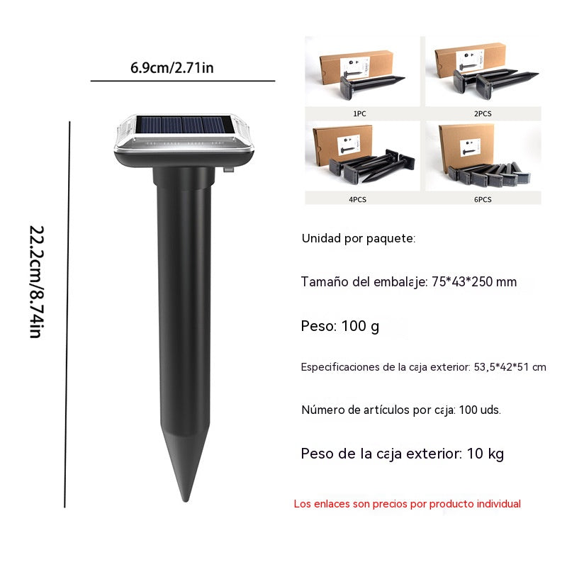 ☘️Promoción de producto: 50% de descuento☘️ Repelente ultrasónico de animales resistente al agua y con energía solar