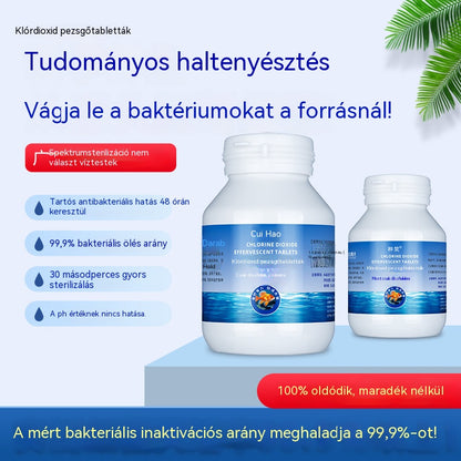 🐟【100 tabletta】【Vásároljon 1-et, kapjon 2-t ingyen】💧 Pezsgőtabletták akvárium és tóvíz tisztítására, akvárium oxigénes tabletták 🔥