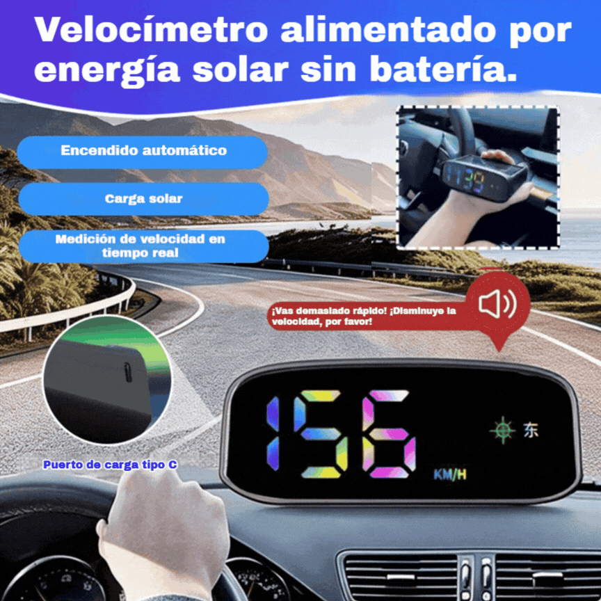 🚗Pantalla solar para velocímetro de coche