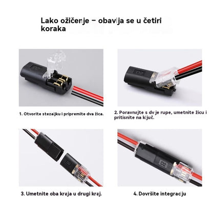🥳Najprodavaniji artikl 2026.🥳⏰ 【50/100 komada】Dvožični konektor s kopčom za zaključavanje, 50% popusta! Sigurnosna kopča za zaključavanje, protuklizna⚡️