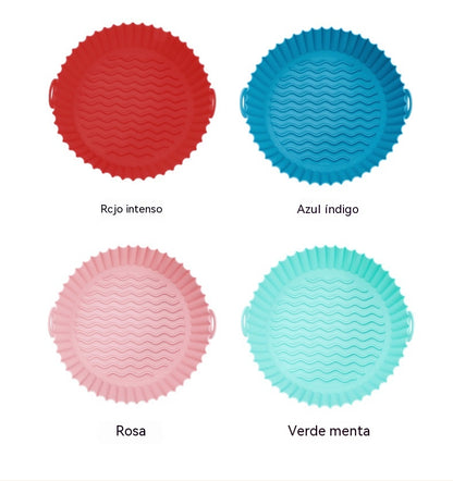 🔥【Juego de 4 piezas】🎁Bandeja de silicona para freidora de aire🍟