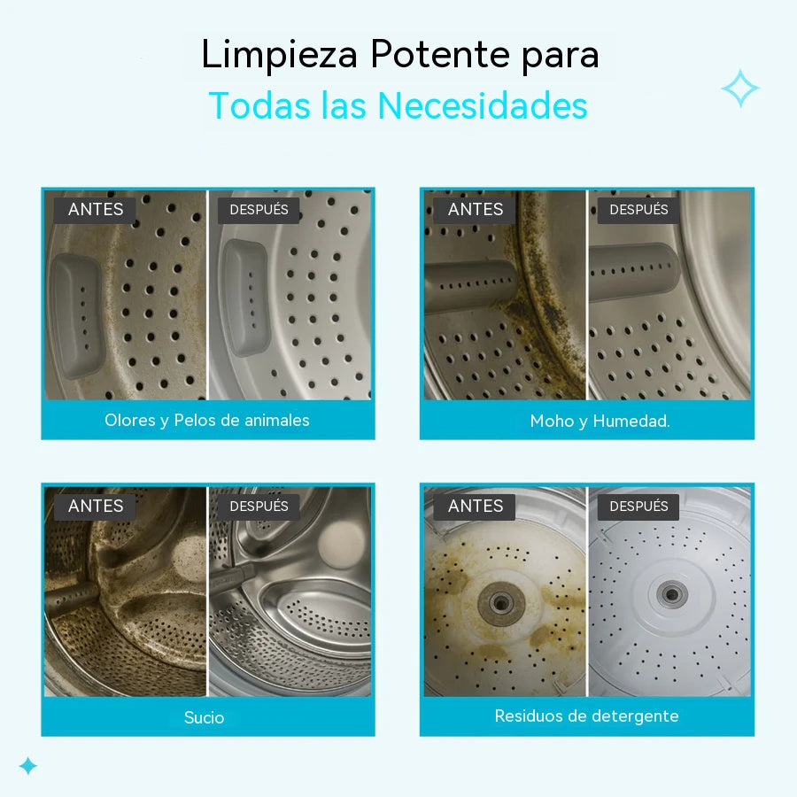 🔥【Producto más vendido】🔥【24 tabletas】💦Limpiador de tambor para lavadora, tabletas de limpieza adecuadas para lavadoras totalmente automáticas, pueden desinfectar y esterilizar el tambor.