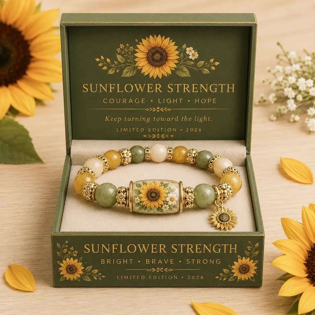 🔥🎁✨Pulsera de flores de cumpleaños de diciembre con colgante de rosa en forma de gota de aceite de aleación y pulsera de calcedonia🌸