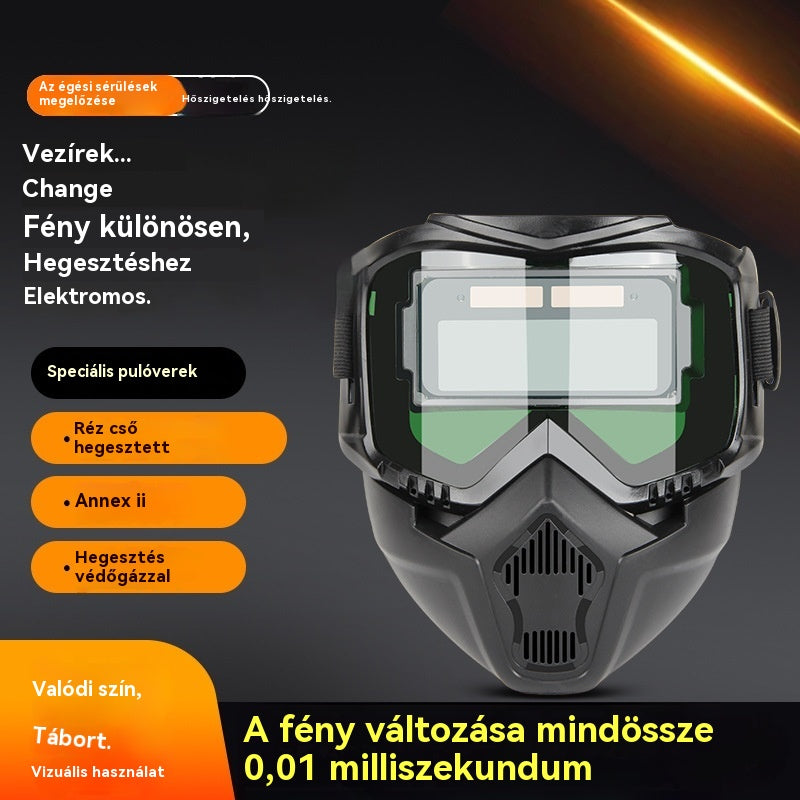 🔥😎Teljesen automatikus hegesztősisak cserélhető lámpával, fejre szerelhető, védőálarc hegesztőknek