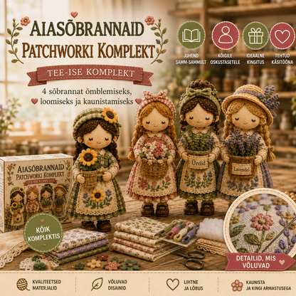 🎁Viimane päev: 49% allahindlust! 🧵 Miniatuursete lapitekkide komplekt Miniatuursete Maailm sarjast.