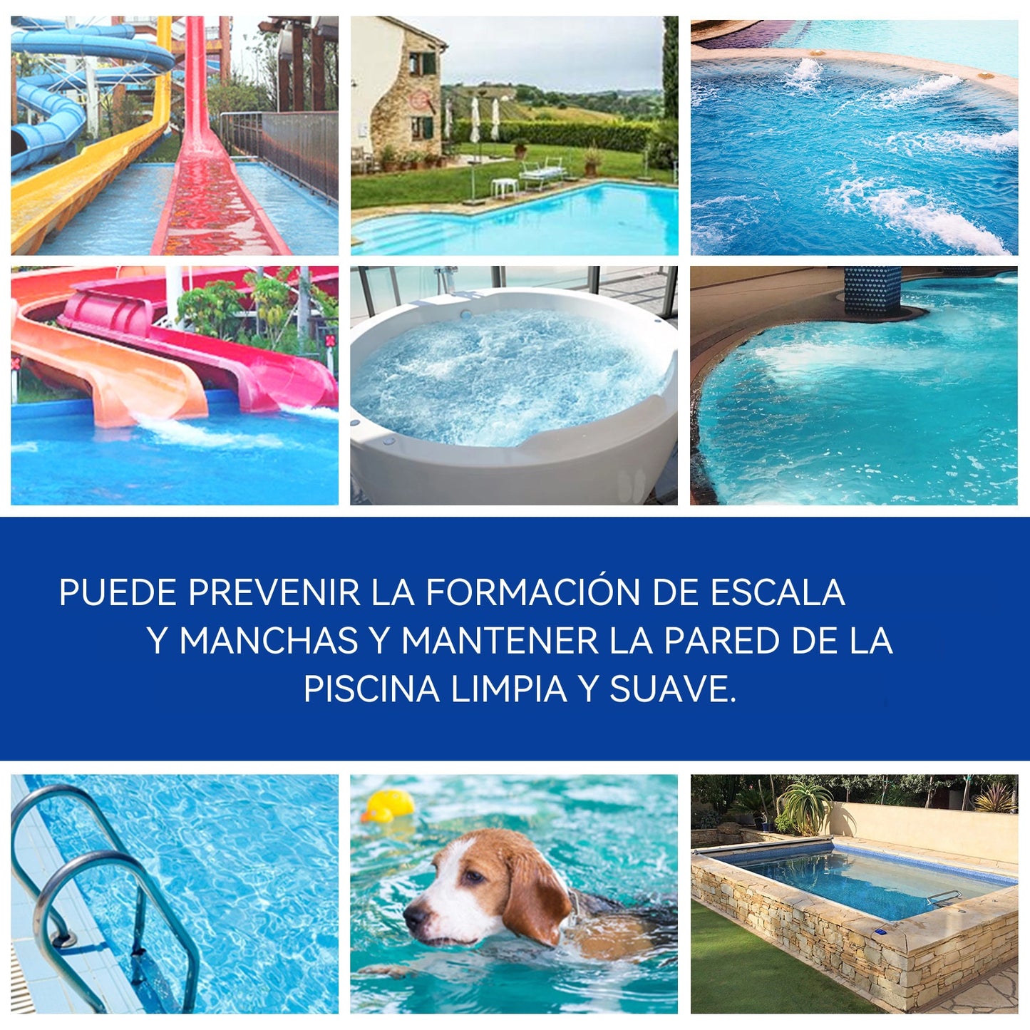 🔥Compre 1 y obtenga 1 gratis（2 botella）Pastillas efervescentes para la limpieza de piscinas