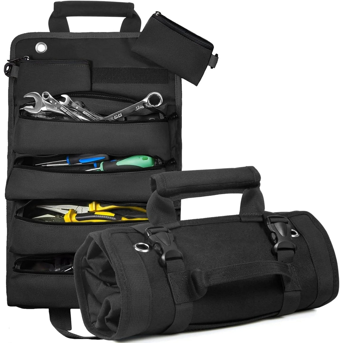 🎁 Promoción Hot Sale: 49% de descuento 🔥 Bolsa enrollable premium para herramientas 🛠️