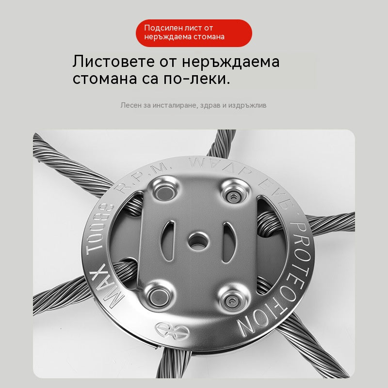 🧰🔥Последна специална оферта【Купете 1, вземете1 безплатно】🔥Тример за плевели със стоманена тел