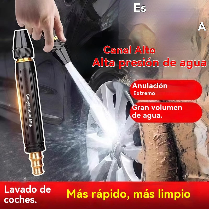 💧🚗Nueva boquilla de lavado de autos de alta presión, universal para regar flores, lavar autos y limpiar el suelo