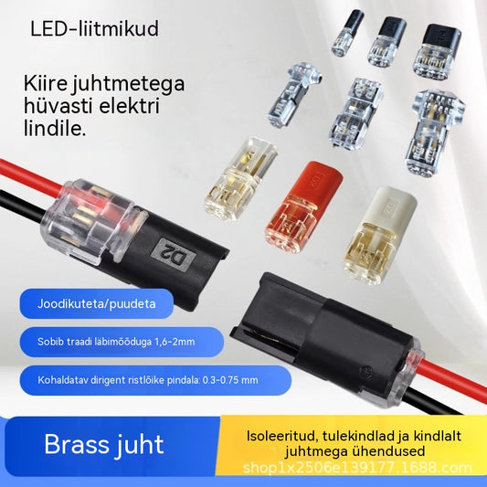🥳2026. aasta enimmüüdud toode🥳⏰ 【50/100 tükki】Kahejuhtmeline pistik lukustuspandlaga, 50% soodsam! Turvalukustuspandlaga, libisemisvastane⚡️