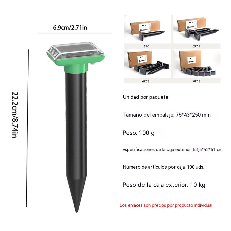 ☘️Promoción de producto: 50% de descuento☘️ Repelente ultrasónico de animales resistente al agua y con energía solar