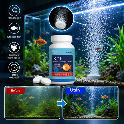 🔥Vásárolj 1-et, kapsz 1-et ingyen (2 üveg - 400 darab)🐠🌿 Akváriumvíz-tisztító tabletták + oxigénes tabletták