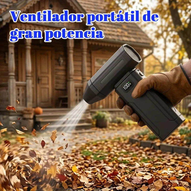 Ventilador de alta velocidad, turbina portátil para soplar polvo en vehículos de nieve.