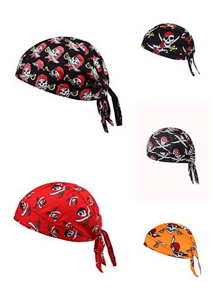 🏝【Paquete de gran valor – 5 piezas】Elegante sombrero/pañuelo para la cabeza de estilo retro hecho de seda transpirable
