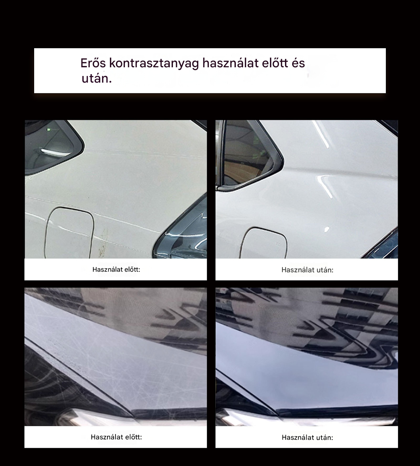 🔥✨49% KEDVEZMÉNY!🧼Univerzális fekete műanyag autófényező