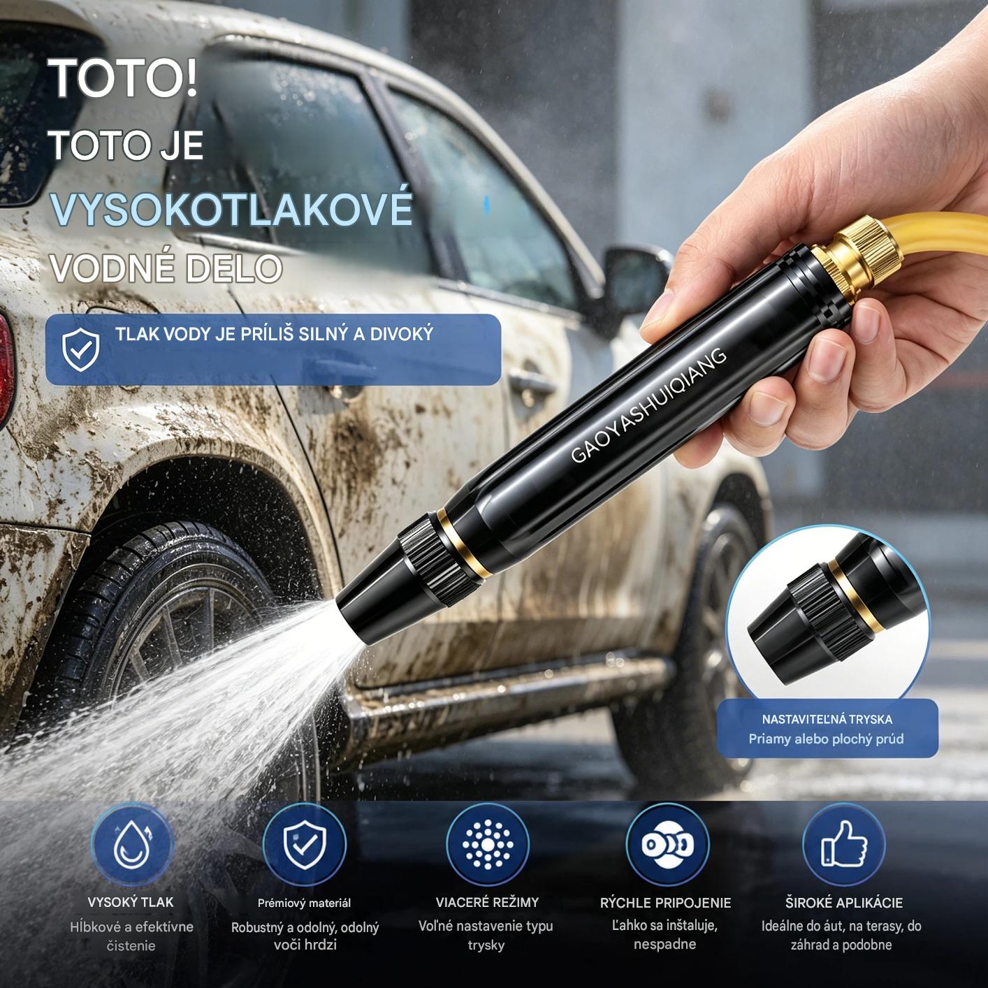 💦【2 artículos por 20 euros】Posledný deň so zľavou 55 %: vysokotlaková striekacia pištoľ na domáce použitie.
