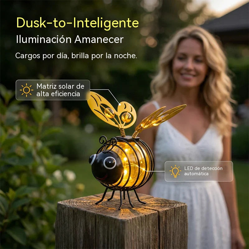 🐝 Lámpara solar colgante de abeja para exteriores: el regalo perfecto para amantes de las plantas, mamás o literalmente cualquiera que sonría ❤️